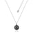 Disney Couture Kingdom - Star Wars - Death Star Necklace White Gold and Gunmetal Plated