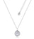 Disney Couture Kingdom - Star Wars - Rebellion vs Galactic Empire Reversible Necklace White Gold with Black Enamel