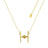 Disney Couture Kingdom - Star Wars - TIE Fighter Necklace Yellow Gold