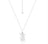 Disney Couture Kingdom - D100 - Star Wars Mandalorian Grogu Facet Necklace White Gold