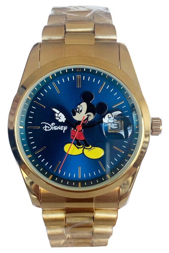 The Original Mickey Collection Watch - Collectors Edition Gold + Blue 35mm Ft Mickey