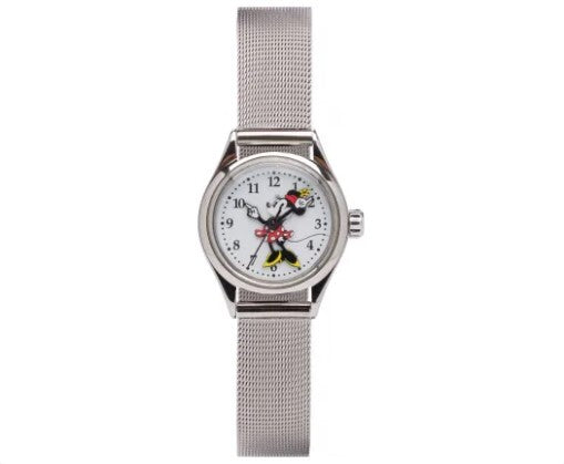 The Original Mickey Collection Watch - Silver 25mm Ft Minnie