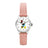 The Original Mickey Collection Watch - Silver + Croc Pink 25mm Ft Minnie