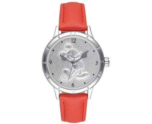 The Original Mickey Collection Watch - Sculpted Dial Red + Silver 31mm Ft Mickey
