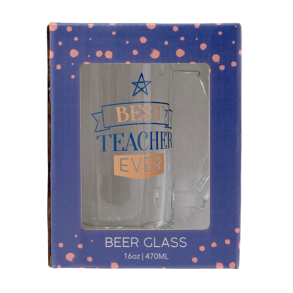 Splosh Teacher Beer Glass - Best Teacher