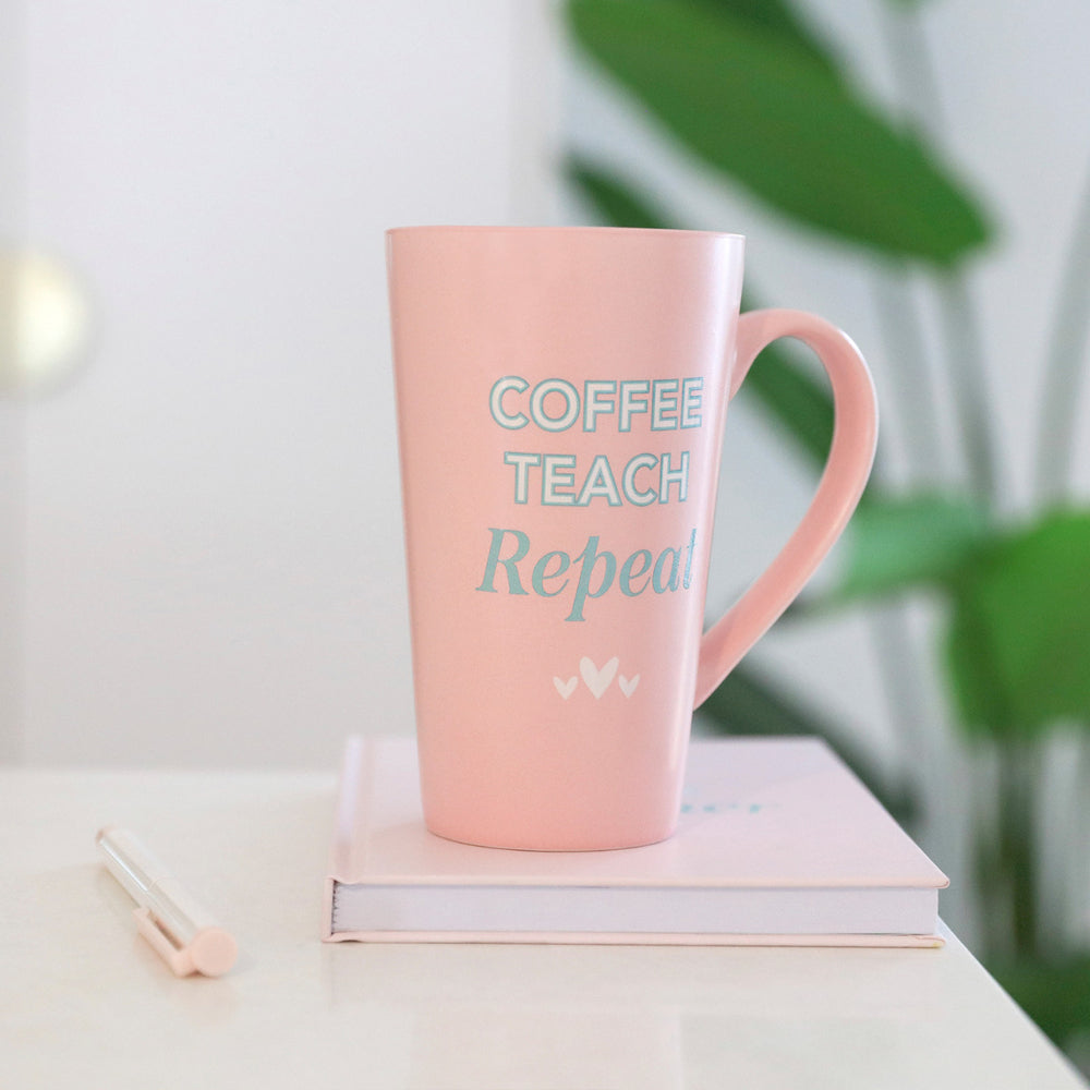 Splosh Teacher Latte Mug - Coffee Teach Repeat