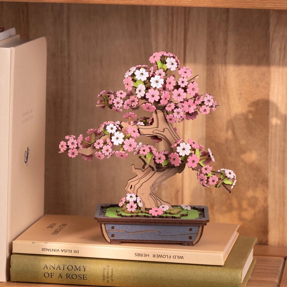 Rolife Wooden Model - DIY 3D Wooden Puzzle Sakura Bonsai