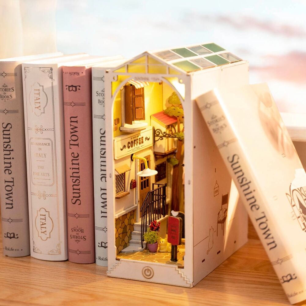 Rolife Wooden Model - DIY Miniature House Book Nook Sunshine Town