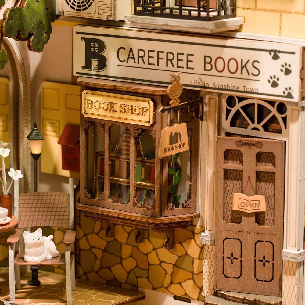 Rolife Wooden Model - DIY Miniature House Book Nook Sunshine Town