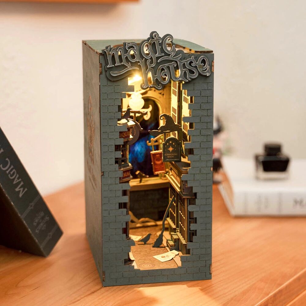 Rolife Wooden Model - DIY Miniature House Book Nook Magic House