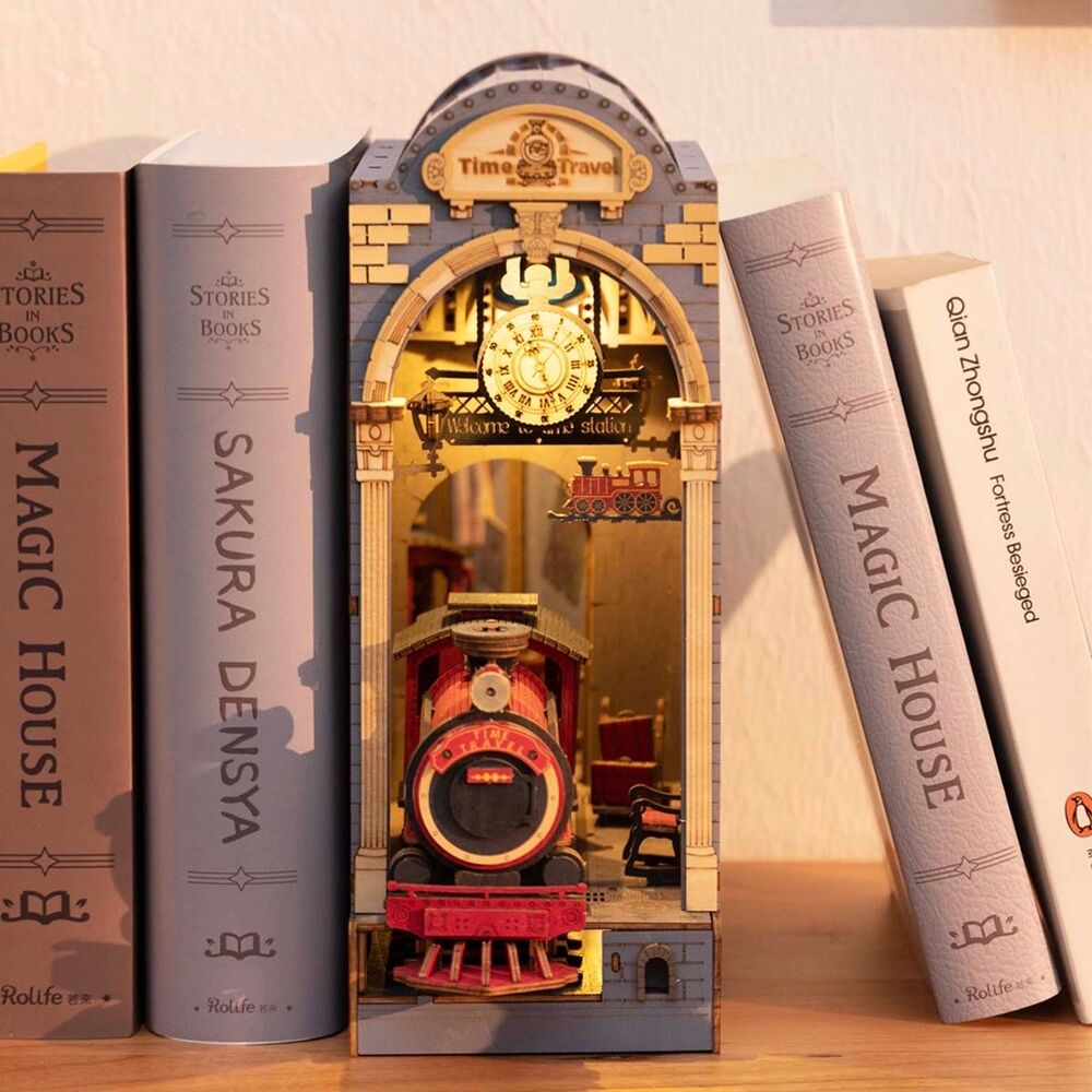 Rolife Wooden Model - DIY Miniature House Book Nook Time Travel