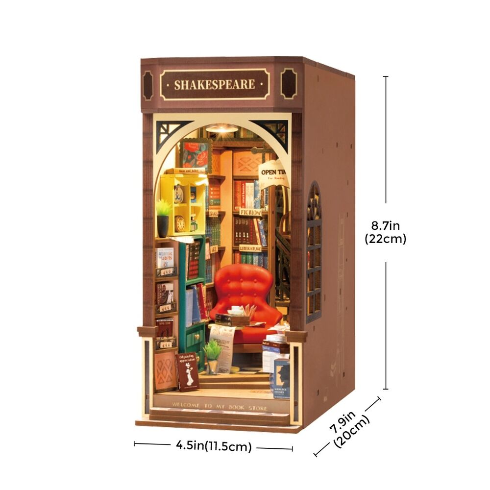 Rolife Wooden Model - DIY Miniature House Book Nook Bookstore