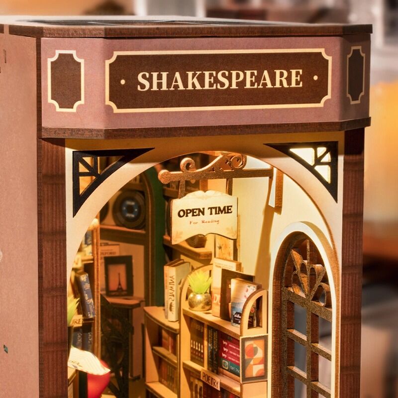 Rolife Wooden Model - DIY Miniature House Book Nook Bookstore