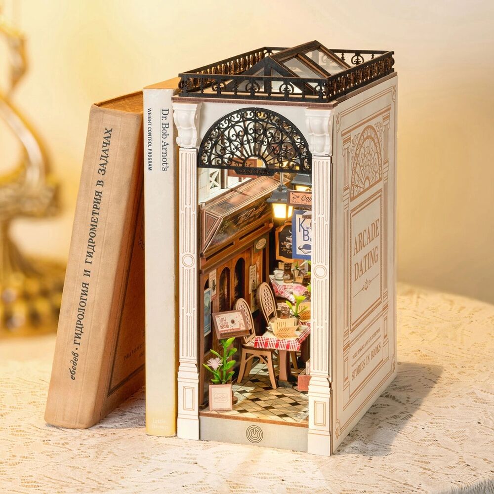 Rolife Wooden Model - DIY Miniature House Book Nook Arcade Dating