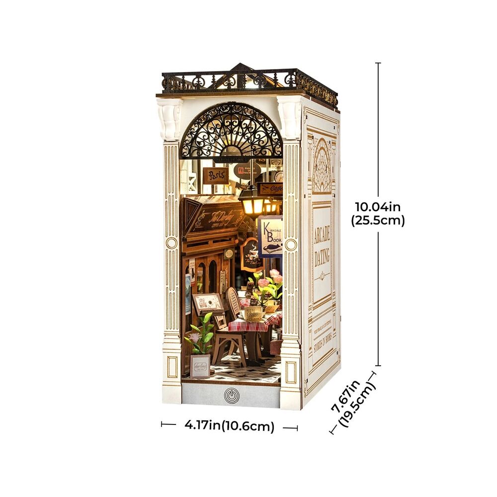 Rolife Wooden Model - DIY Miniature House Book Nook Arcade Dating