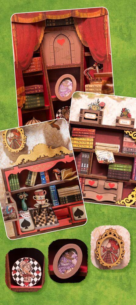 Rolife Wooden Model - DIY Miniature House Book Nook Fall Into Wonder