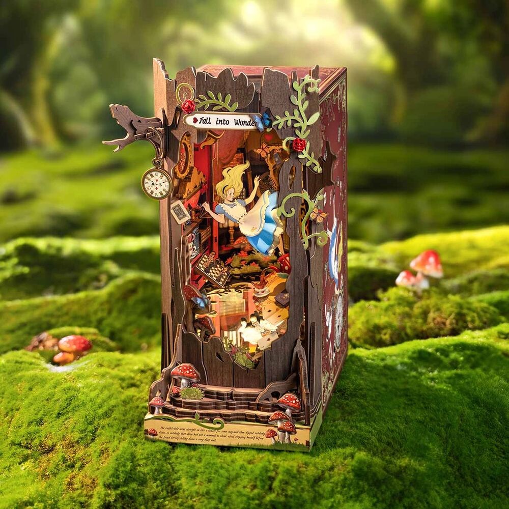 Rolife Wooden Model - DIY Miniature House Book Nook Fall Into Wonder