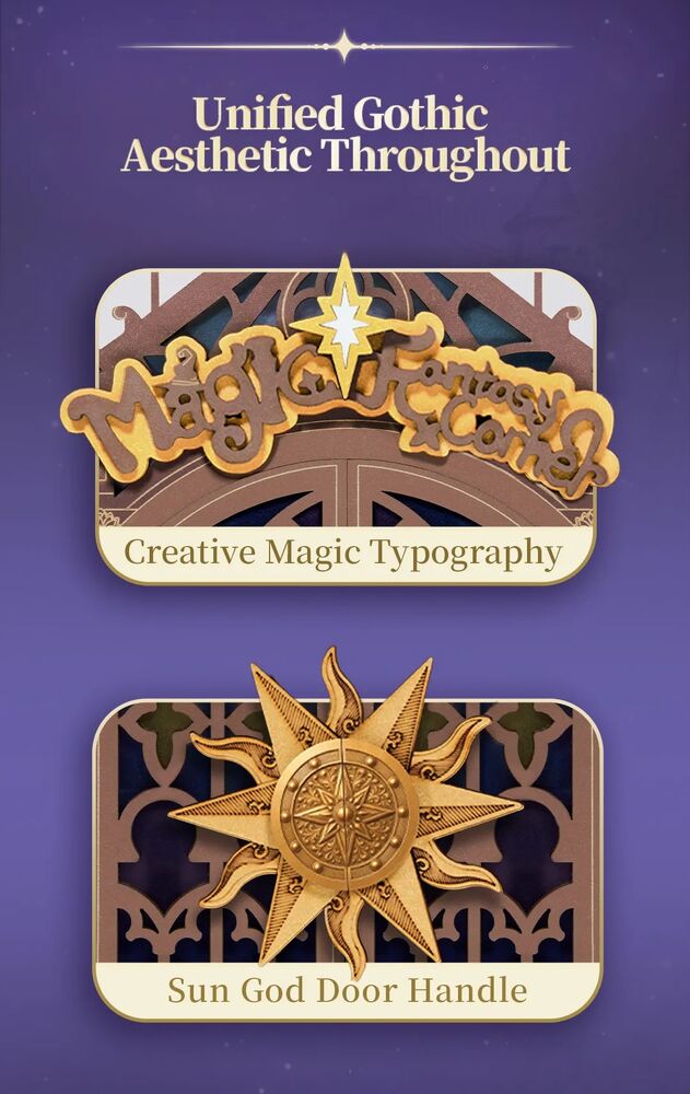 Rolife Wooden Model - DIY Miniature House Book Nook Magic Fantasy Corner