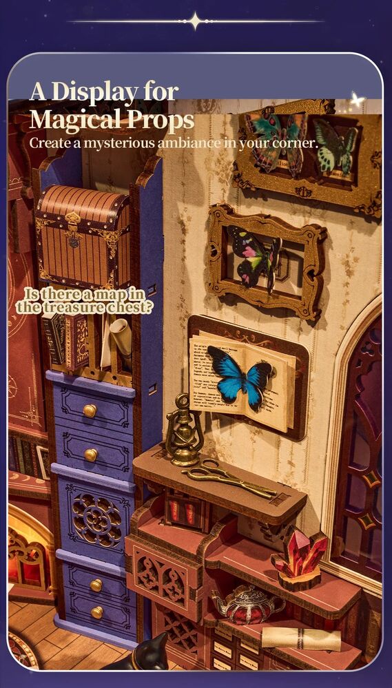Rolife Wooden Model - DIY Miniature House Book Nook Magic Fantasy Corner