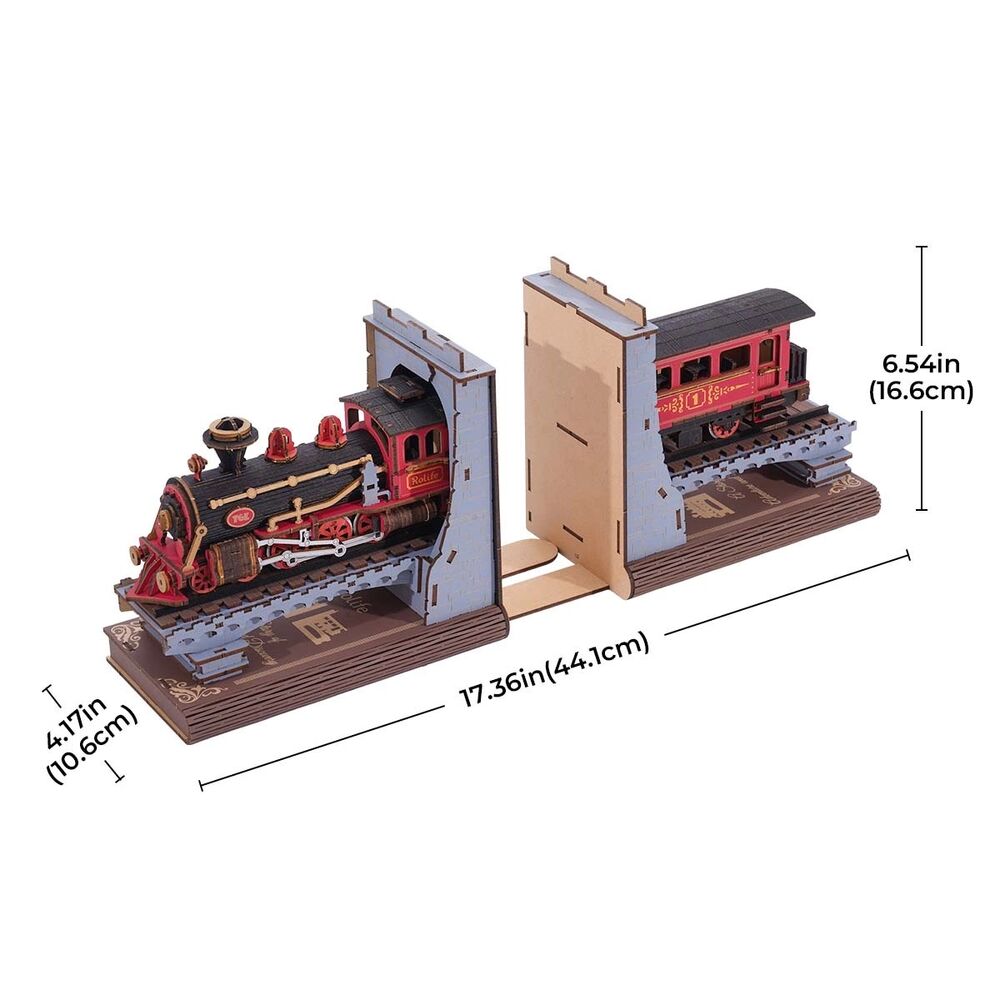 Rolife Wooden Model - DIY Miniature House Book Nook Century Train
