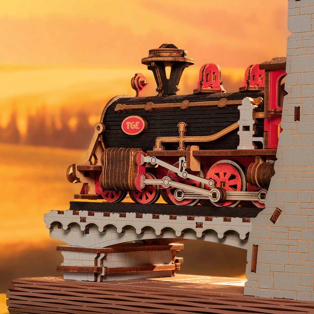 Rolife Wooden Model - DIY Miniature House Book Nook Century Train