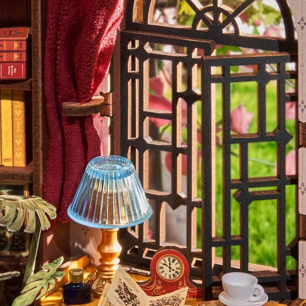 Rolife Wooden Model - DIY Miniature House Book Nook Silent Corner Study
