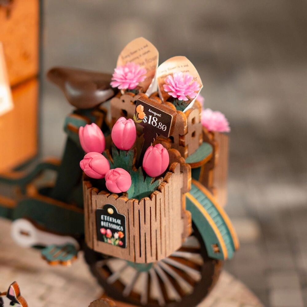 Rolife Wooden Model - DIY Miniature House Blossom Cart