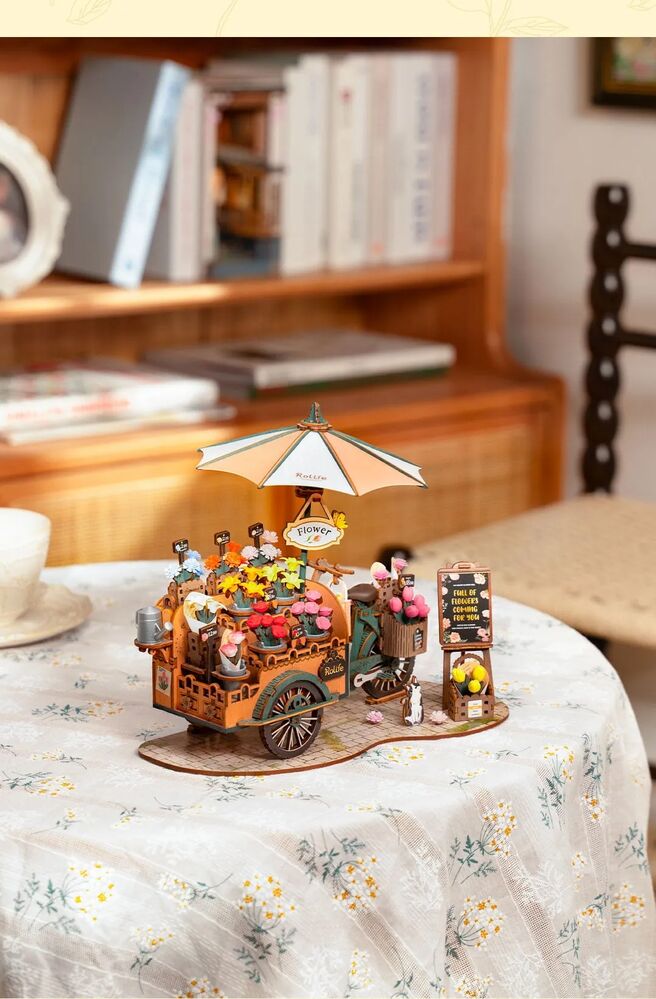 Rolife Wooden Model - DIY Miniature House Blossom Cart