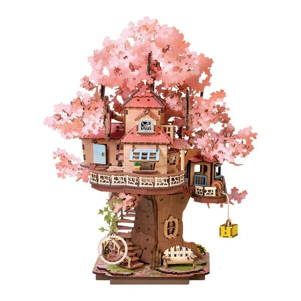 Rolife Wooden Model - DIY 3D Wooden Puzzle Sakura Tree House