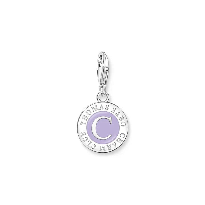 Thomas Sabo Charm Member Club - Charmista Coin Pendant - Violet & Silver