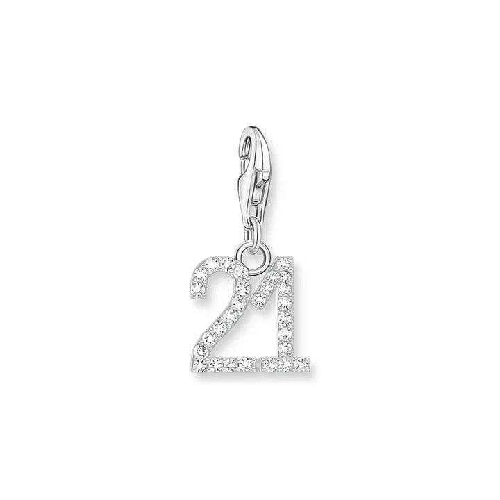 Thomas Sabo Charm Club - Number 21 Silver Pendant