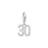 Thomas Sabo Charm Club - Number 30 Silver Pendant