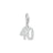 Thomas Sabo Charm Club - Number 40 Silver Pendant