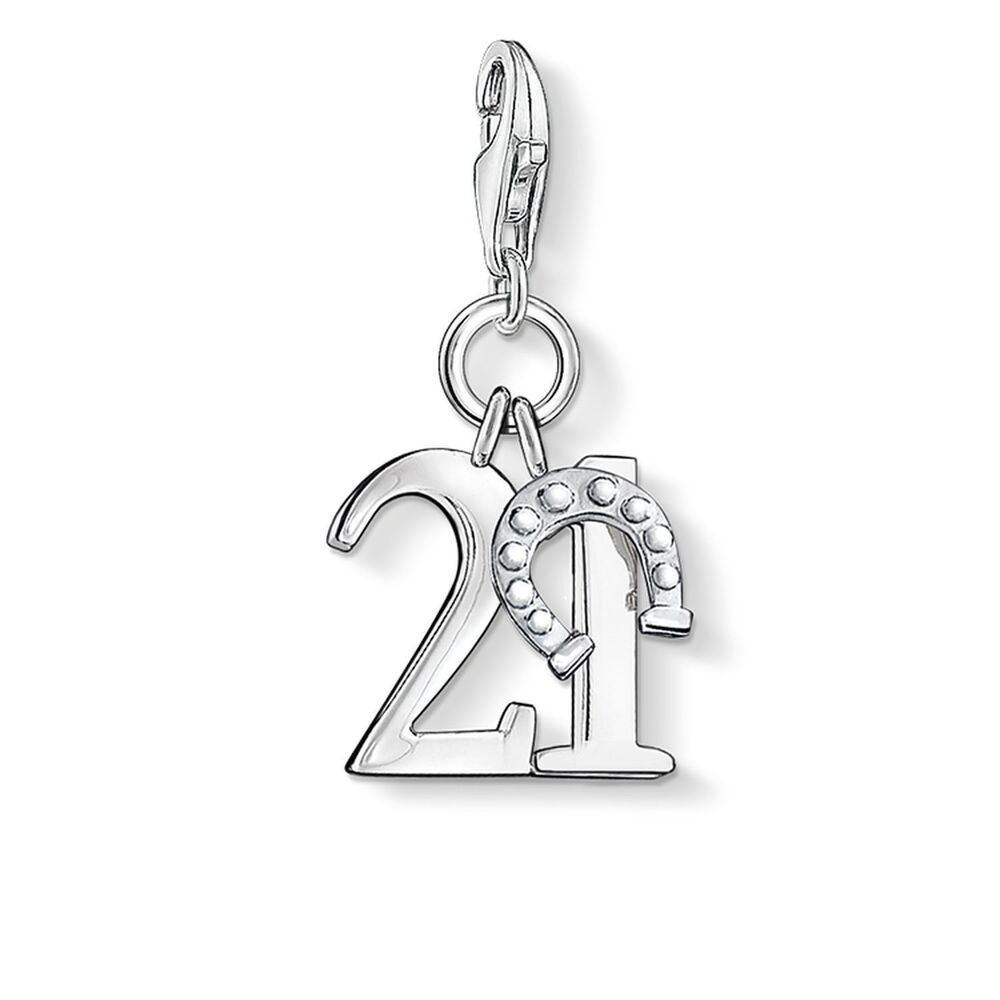 Thomas Sabo Charm Club - Lucky Number 21 Silver Pendant