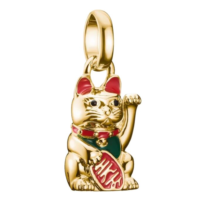Thomas Sabo Charm Club - Colourful Waving Cat Pendant