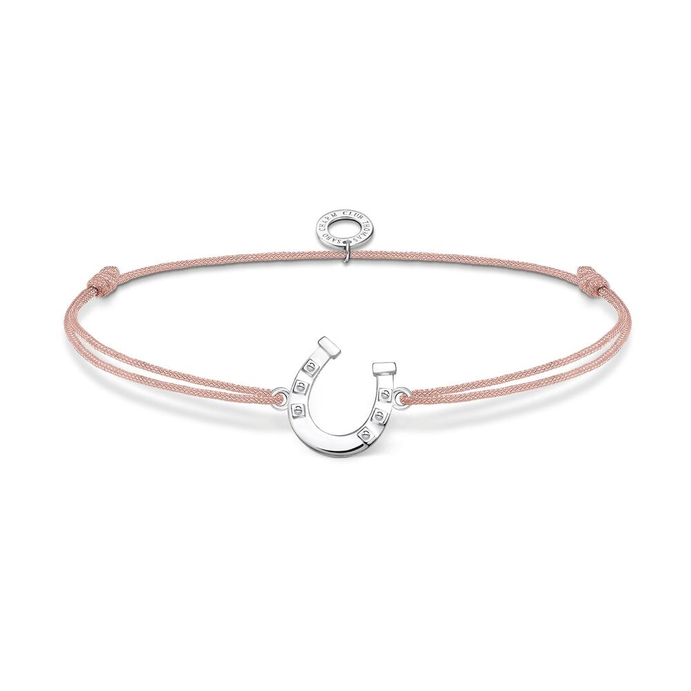 Thomas Sabo Little Secret - Pink with Silver Horseshoe Bracelet