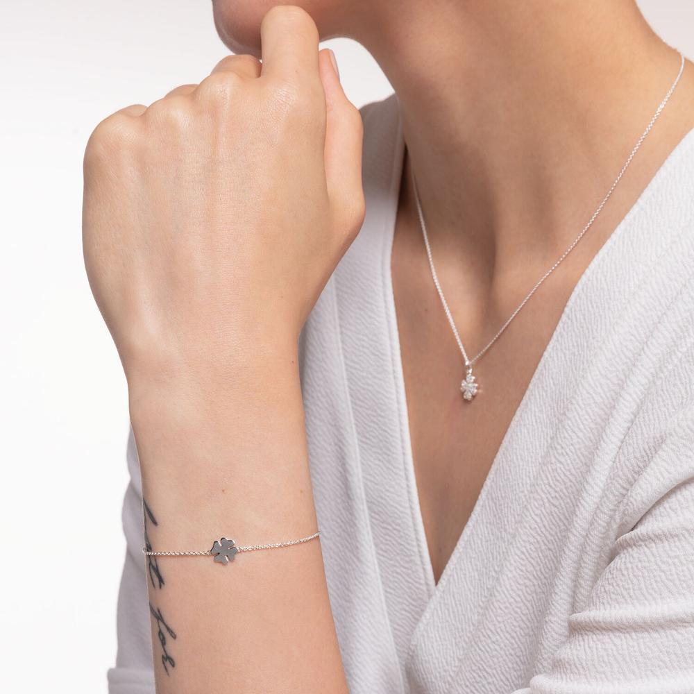 Thomas Sabo Charm Club - Cloverleaf Silver Bracelet