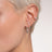 Thomas Sabo Charm Club - Single Ear Cuff White Stone Silver Earring