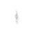 Thomas Sabo Charm Club - Single Ear Cuff White Stone Silver Earring