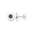 Thomas Sabo Earrings - Classic Pavé Black Stones Silver Studs