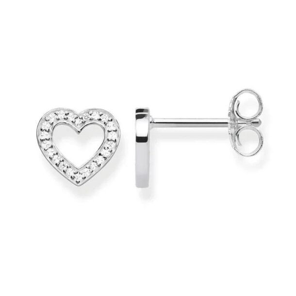 Thomas Sabo Earrings - Large Heart Silver Studs