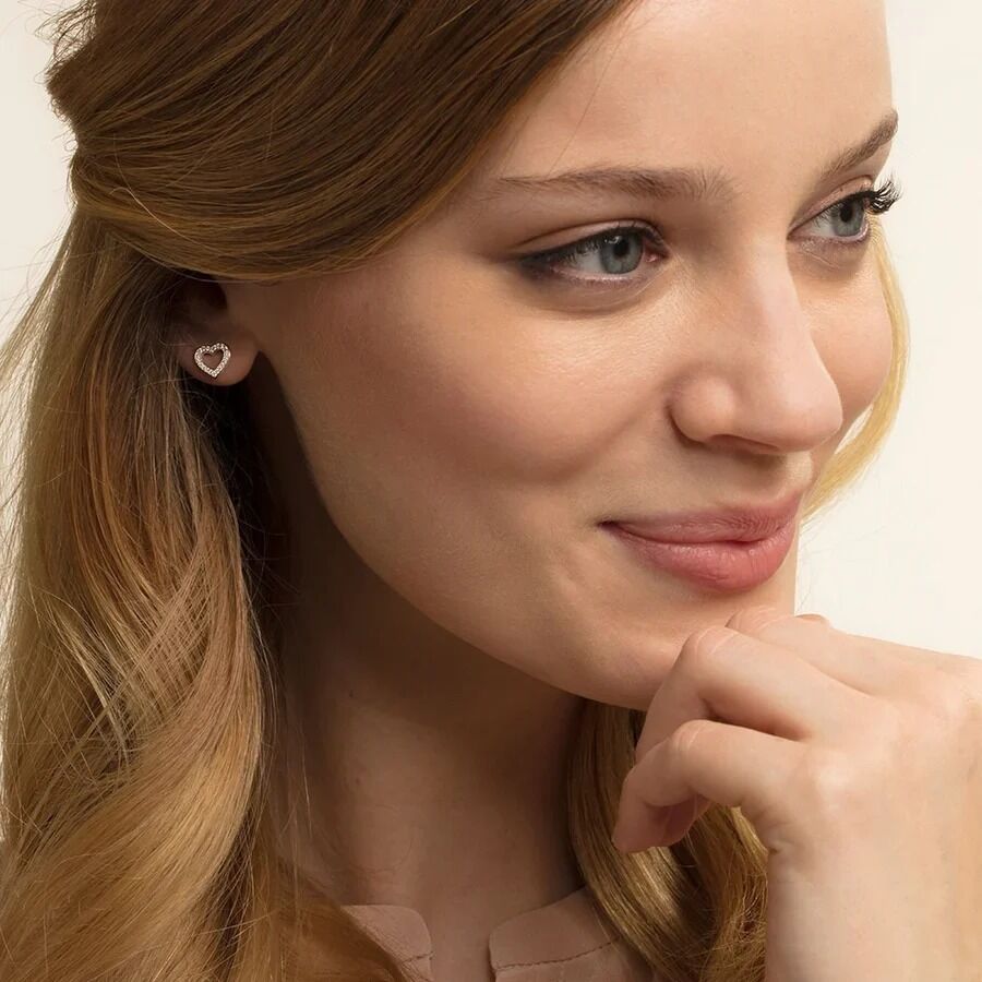Thomas Sabo Earrings - Large Heart Silver Studs