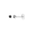 Thomas Sabo Earrings - Black Stone Silver Studs