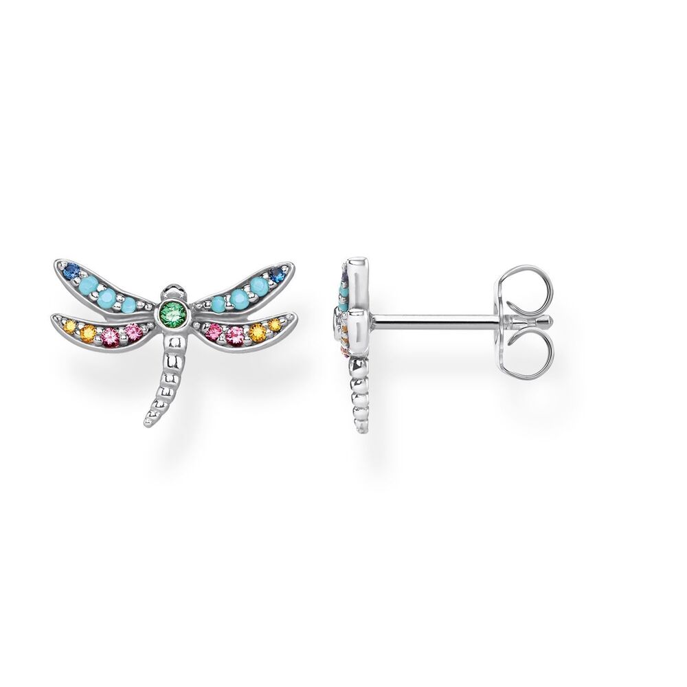 Thomas Sabo Earrings - Dragonfly Silver Studs