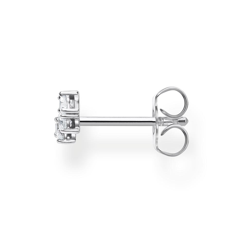 Thomas Sabo Charm Club - Single Stud White Stones Silver Earring