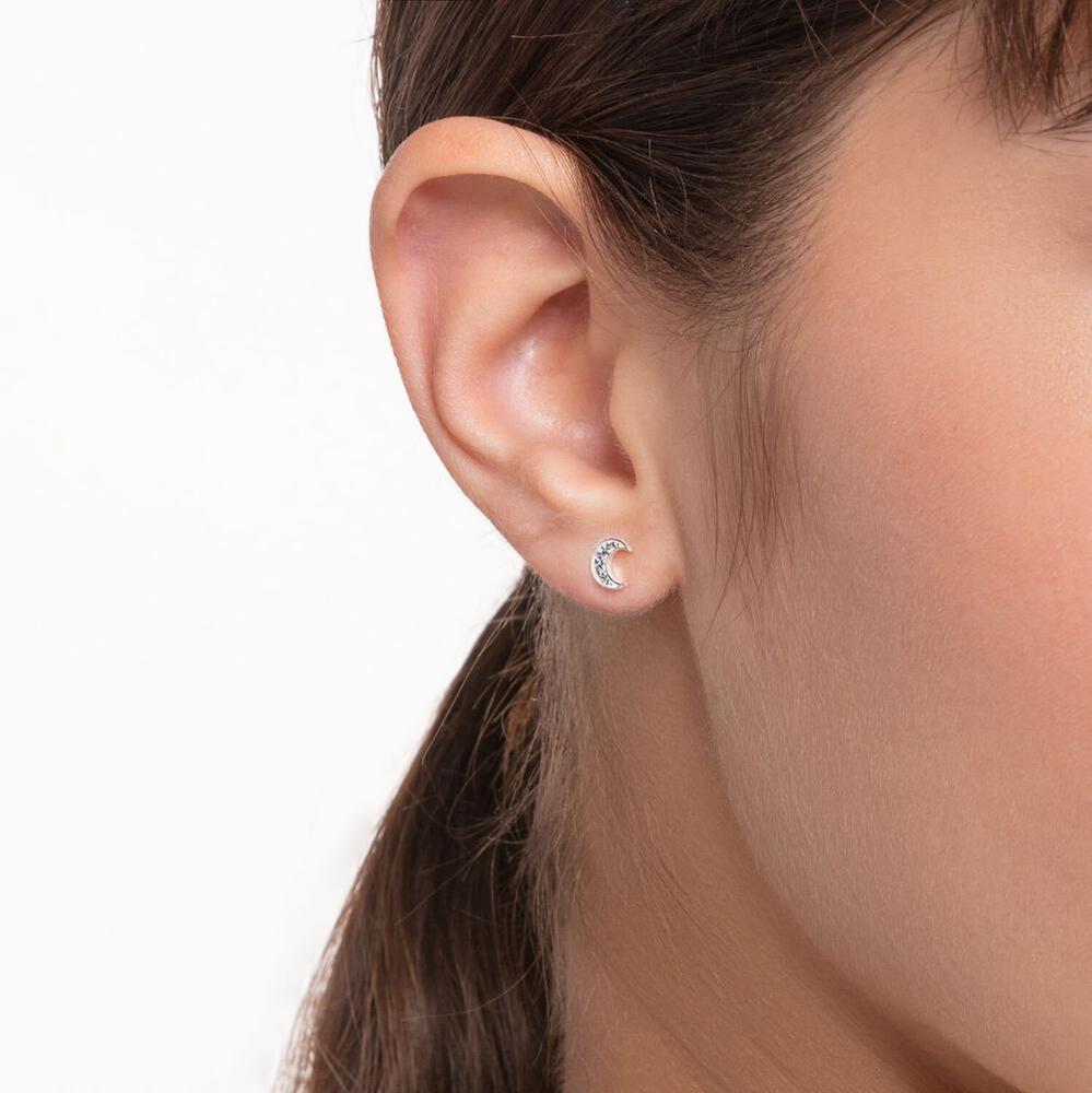 Thomas Sabo Charm Club - Single Stud Moon Silver Earring