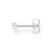 Thomas Sabo Charm Club - Single Stud White Stone Silver Earring
