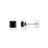 Thomas Sabo Earrings - Black Stones Silver Studs