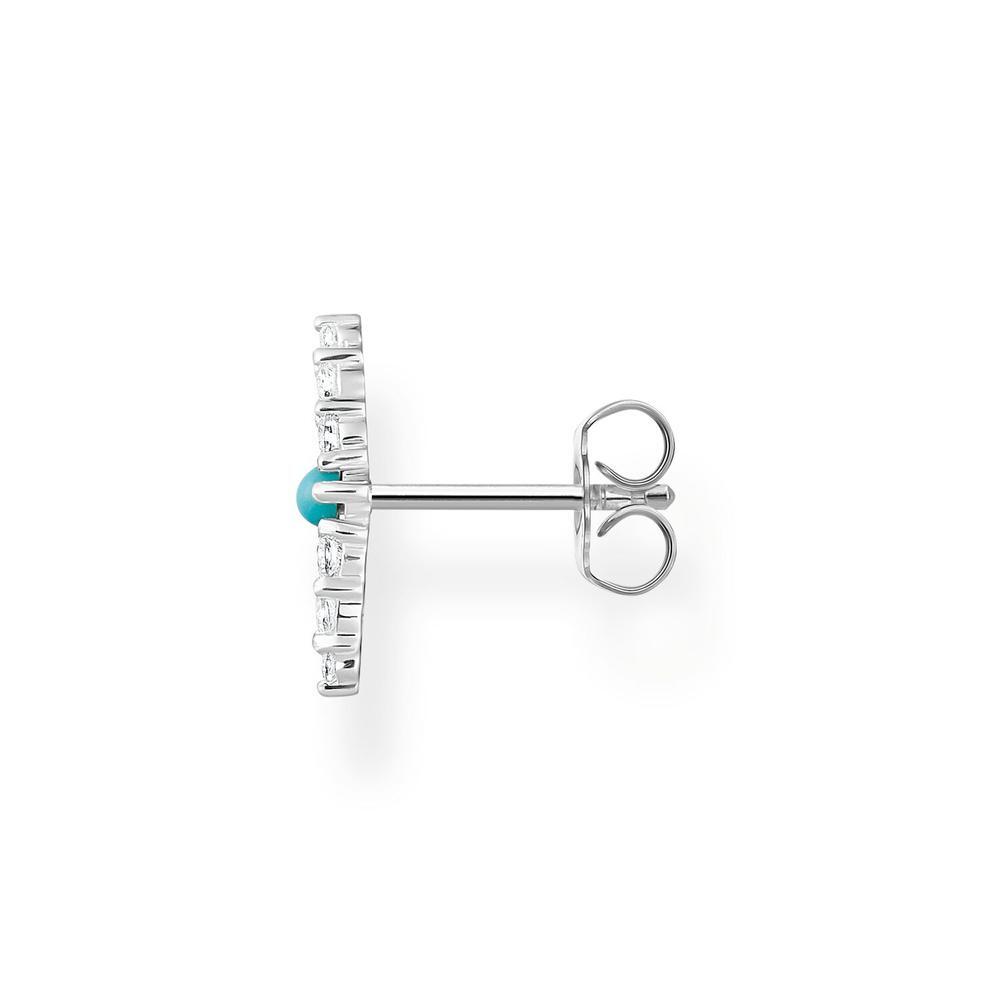 Thomas Sabo Charm Club - Single Stud Turquoise Stone Silver Earring