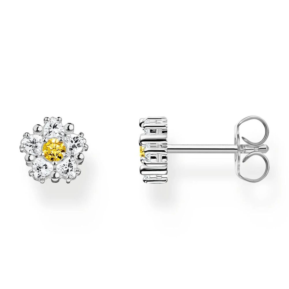 Thomas Sabo Earrings - Blooming Skies Small Silver Daisy Studs